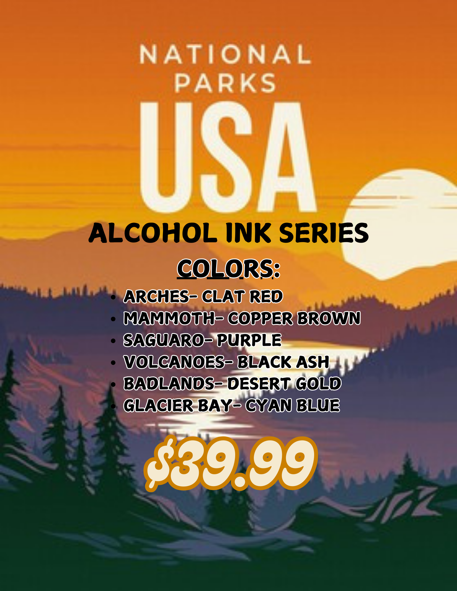 Nationals Alcohol Ink Series